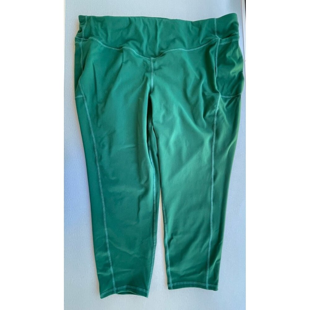 Torrid Active Women’s crop Leggings 3 green Side pockets